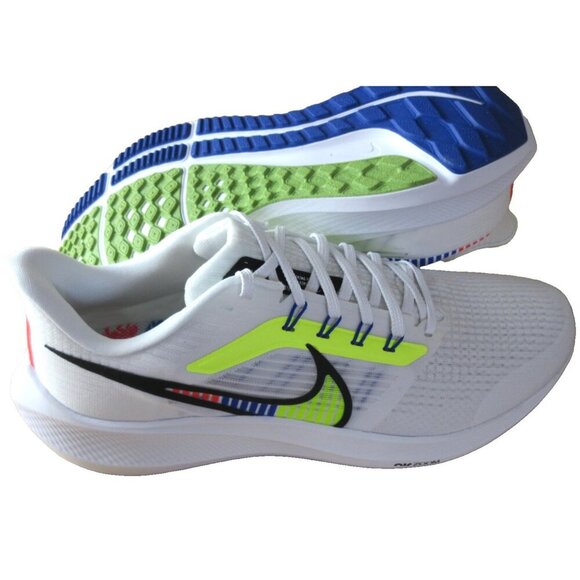 Nike Men's Air Zoom Pegasus 39 PRM Running Shoes White Black Volt Sizes NIB - Picture 2 of 5